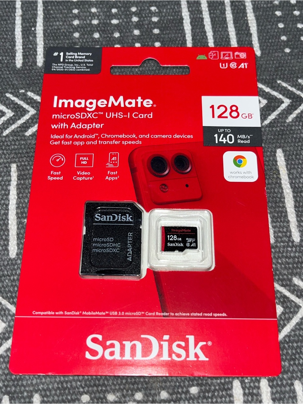 SanDisk image Mate microSDXC UHS-1 Card 128 GB NWT New In Package